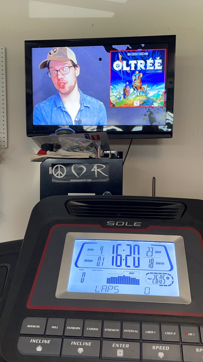 darbysdungeon's tweet photo. This is how I keep up with BG news and get my exercise in.  How do y’all do it?

@WatchItPlayed thanks for making this board game new series!!!  I watch religiously. https://t.co/4UOsA1LUre