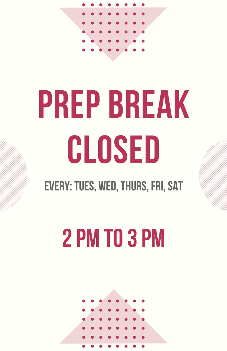 Fu Sing will begin Closing from 2 PM to 3 PM to better prepare for dinner with the limited staff. We are sorry for the inconvenience but hope to see you soon!
