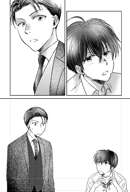 昨日ちょっとだけ配信したやつ。
あからさまな宣伝漫画描こうと思ったけど、心折れかけてますわ…💦
シャチョーどうやって描いてたっけ… 