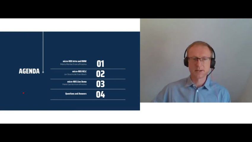 EProsima's tweet photo. 🎬 Did you miss the #ROSconFR 2021?
No problemo! You can now watch our talk #microROS: bringing #ROS2 to microcontrollers, delivered by the #eProsima and #Bosch team. 
Watch it &amp; learn about the features and architecture of micro-ROS at: https://t.co/iTIyiLhuBn
#ROS #goROS #rosjp https://t.co/2196RHd69w