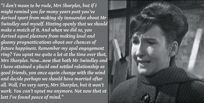 Corriepedia's tweet photo. #CorrieQuotes #AdeleRose #MissNugent #EmilyNugent #EnaSharples #Swindley #ClassicCorrie https://t.co/7dGmoLDcnx