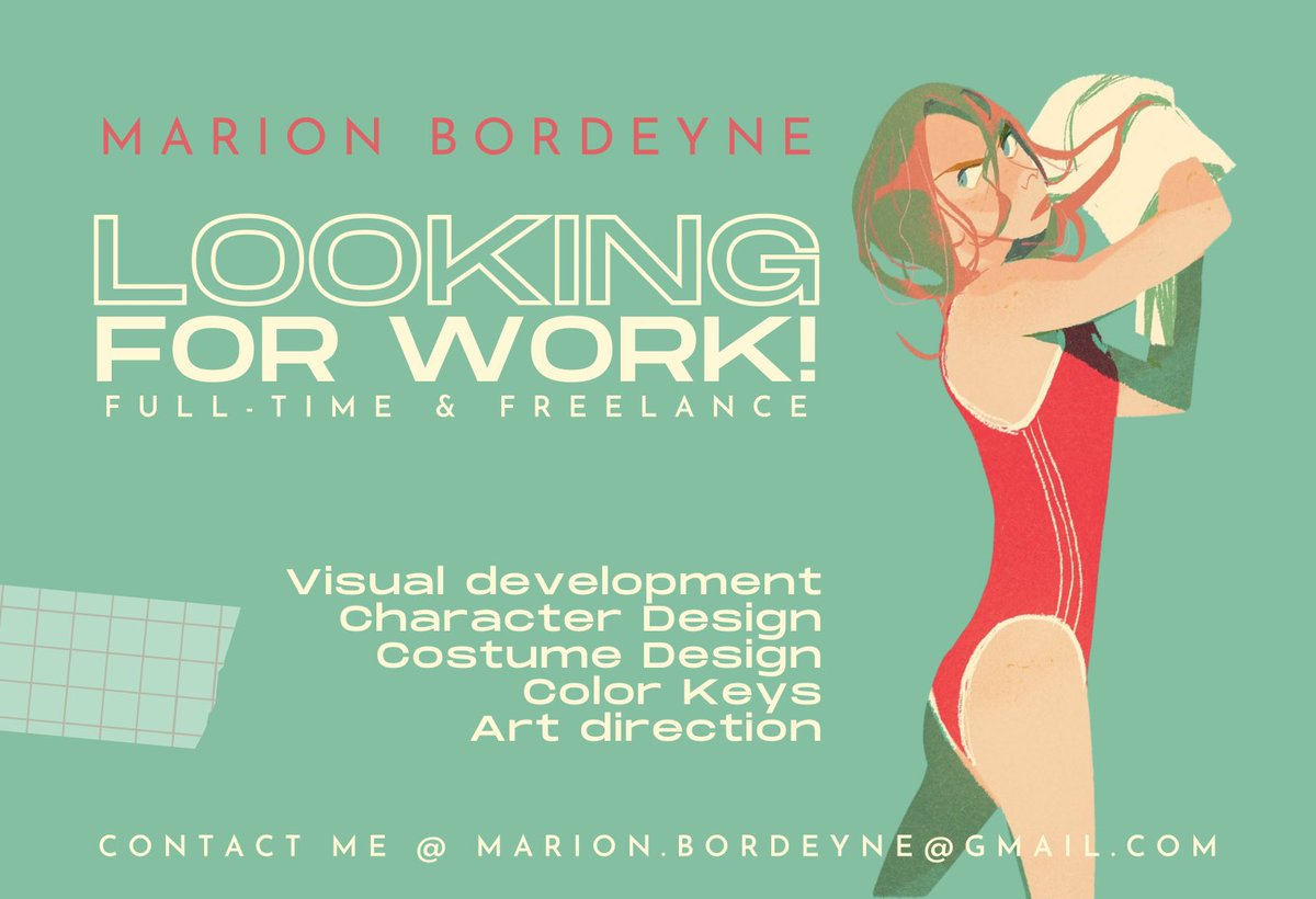 galaxyspeaking's tweet photo. ✨ Hi! I’m looking for work in the fall and I have over 7+ years of experience in the animation industry (feature, tv, &amp; advertising!)✨
You can see some of my work on https://t.co/RvCGpj6JWq 
Contact: marion.bordeyne@gmail.com for more!
All rts are appreciated, thank you☺️! https://t.co/rvVzAHvSB9