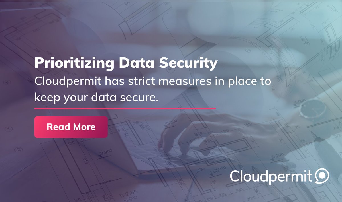 Cloudpermit's tweet photo. Want to ensure #datasecurity with an #epermitting #software for building permit processes? Take a look at the top reasons why you should go digital for building permits: https://t.co/NmPxGoreQV
#localgov #access #localgov #GovTech #civictech #tech #Construction https://t.co/qoBRq4ow3D