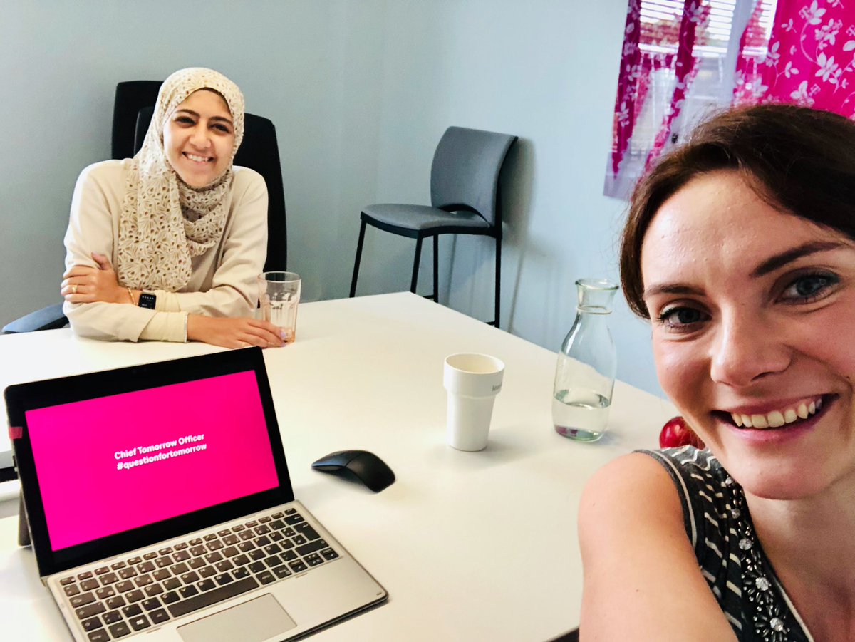 Today I had the pleasure of welcoming Noor <a href="/tsystemscom/">T-Systems</a> as 1st Chief Tomorrow Officer - looking forward to working on #questionfortomorrow ! &amp; to see you rocking the stage @digimittelstand /w <a href="/KatharynMWhite/">Katharyn M White</a> &amp; <a href="/bibohle/">Birgit Bohle</a>!🚀🙌🏼
👉🏼Find our more t-Systems.com/cto <a href="/TelekomKarriere/">Telekom Karriere</a>