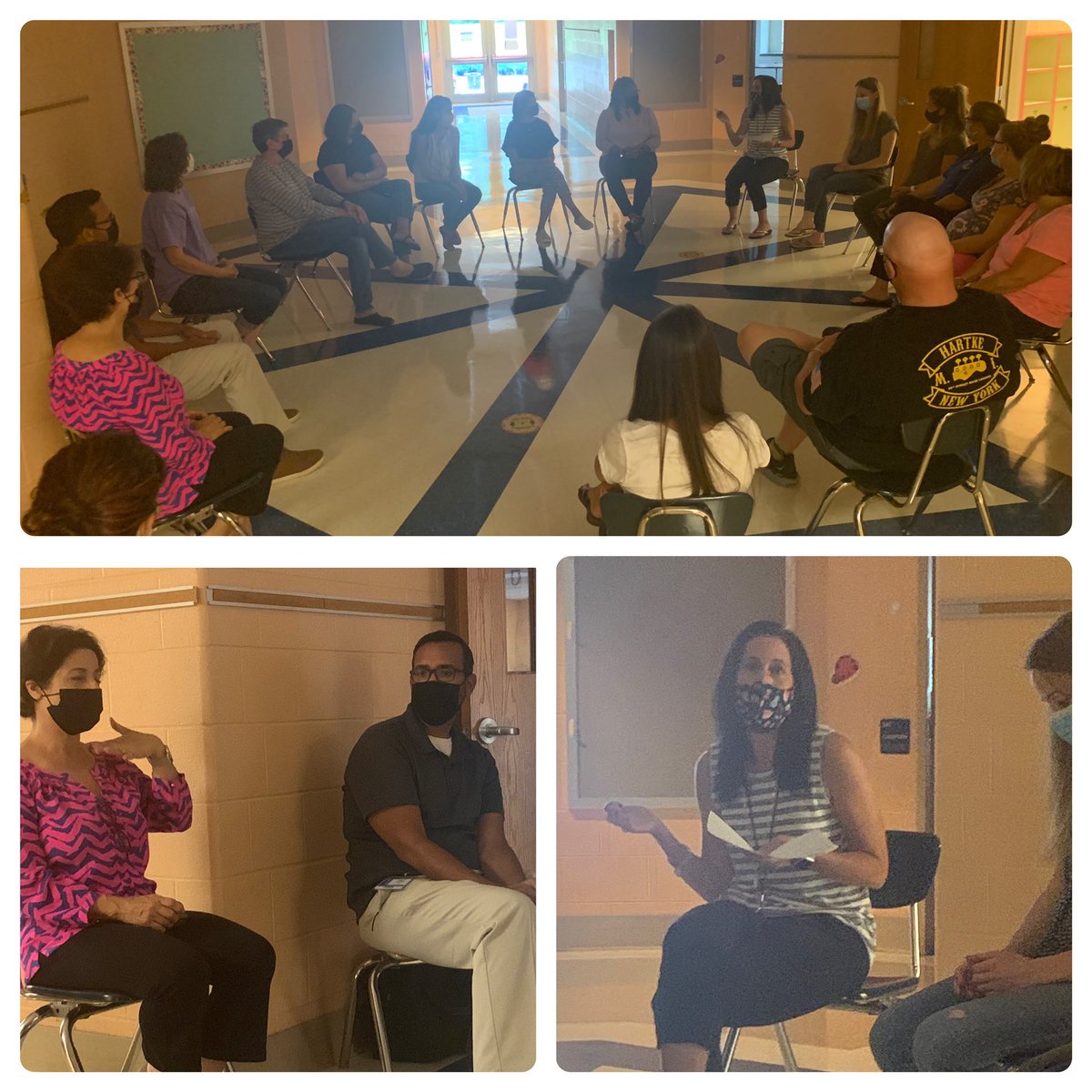 TTimmonsparrott's tweet photo. Summer Leadership modeling  how to facilitate a Community Circle - building community, self care, and conflict resolution!  @LVBESPrincipal @Lead2Support  #BarnsleyBears https://t.co/SvKRbP3iBq