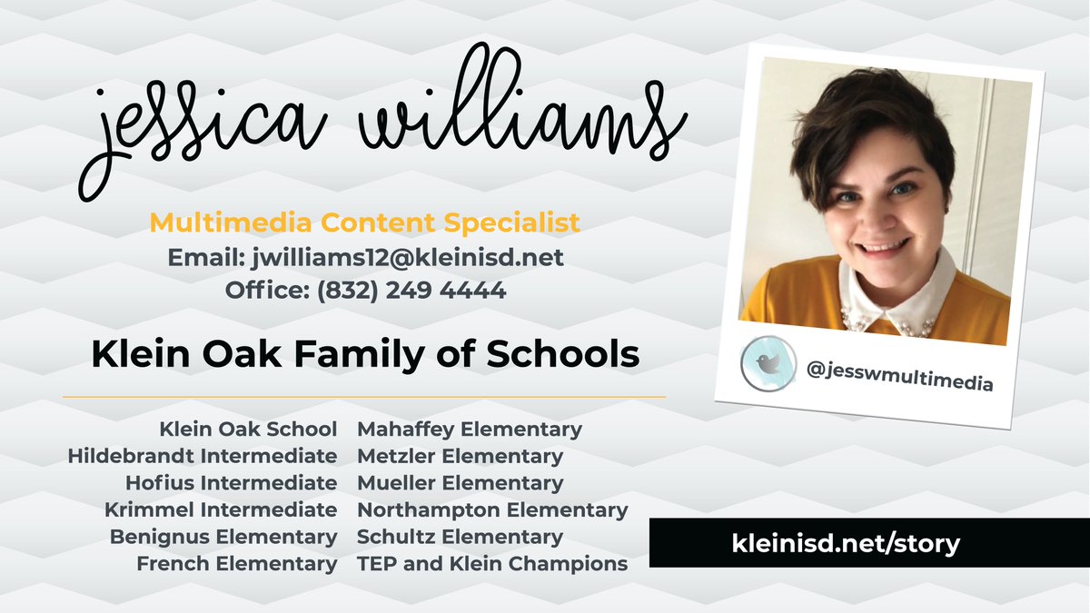 👋Hey Klein Oak Family of Schools! I am looking for #KleinISDPRsquad members! If you want to help us share the good news happening on your campus - email me or comment below! 🎉