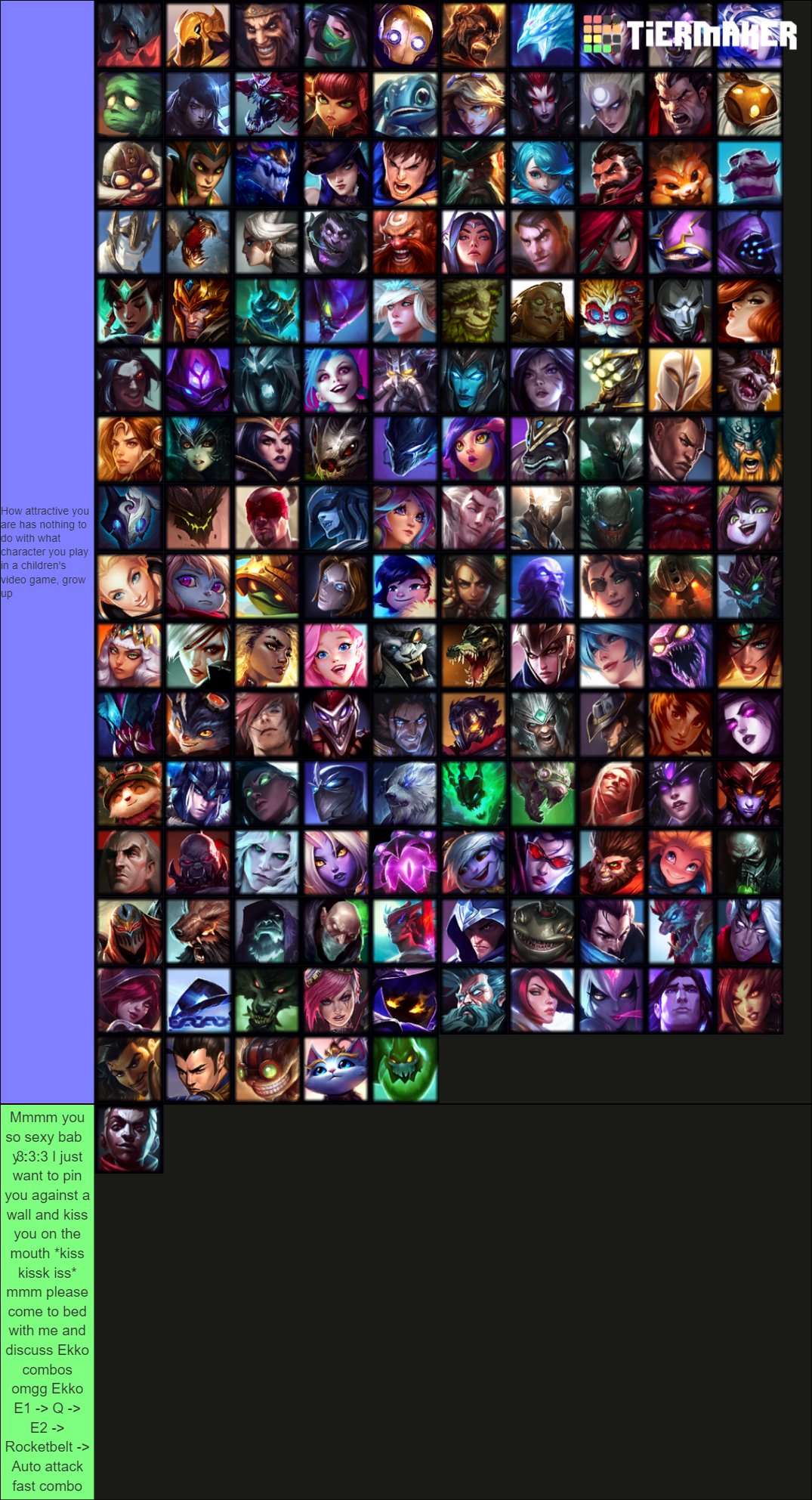 Ranking the MOST and LEAST Sexy league Champs - LoL Champions Tier List