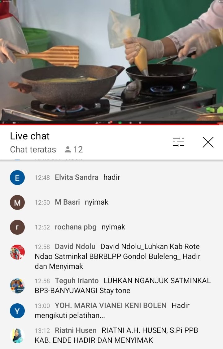 riatnichen's tweet photo. Selasa,17/08/2021, Riatni A.H. Husen, S.Pi, Luhkan Kabupaten Ende mengikuti Pelatihan Online Pembuatan Fish Churros edisi Memperingati HUT RI Ke-76 melalui live streaming youtube di TV Perikanan
#GiatLuhkanSatminkalGONDOL 
#kabende 
@puslatluhkp
@RISET_GONDOL
@brsdm_kp https://t.co/bMqg8S4ahs