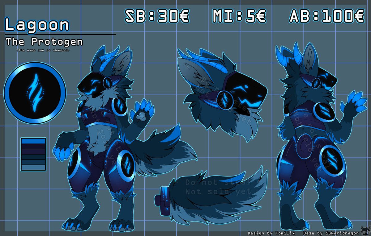 HQ DETAILED BLUE BOMB PROTOGEN ADOPT FULL REF by AnalShop -- Fur Affinity  [dot] net