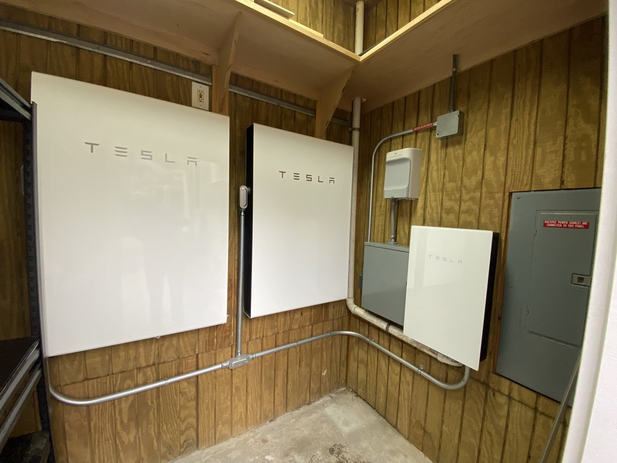 SouthCoastSolar's tweet photo. New #Tesla #Powerwall installation completed. Check out our Facebook to see a video of the happy client! https://t.co/kA9pc2vI8M