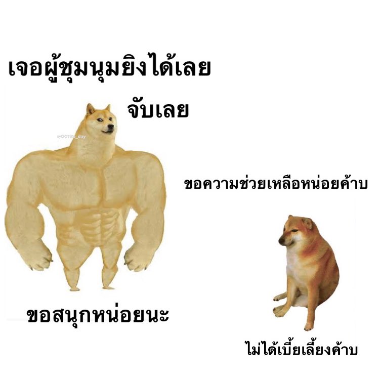 ไม่เห็นเก่งเหมือนตอนปราบม็อบเลยง่า ฮึกฮรึกฟืดแงๆๆ #สมน้ำหน้าคฝไม่ได้เบี้ยเลี้ยง