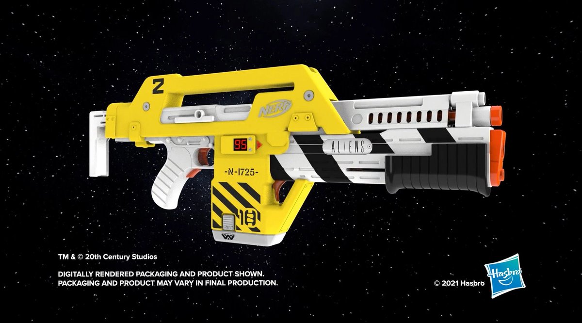 TheFrightClubNI's tweet photo. GAME OVER MAN!
Hasbro just revealed this new NERF gun modelled after the Pulse Rifle from Aliens. How awesome is this? Who is buying one?
#TheFrightClubNI #horrorfam #SupportFrightClub #horror #Aliens #Ripley #NerfGun https://t.co/Lb4dLz01FU