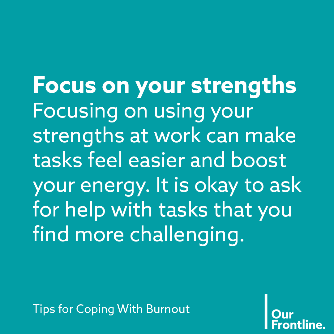 OurFrontlineUK's tweet photo. Your mental health matters and you deserve to feel supported.
It's understandable if you're feeling overwhelmed at work, you're still coping with a lot of pressure. Take a look at these 3 tips for coping with burnout on #ourfrontline ❤️ https://t.co/N9qAnWHILv