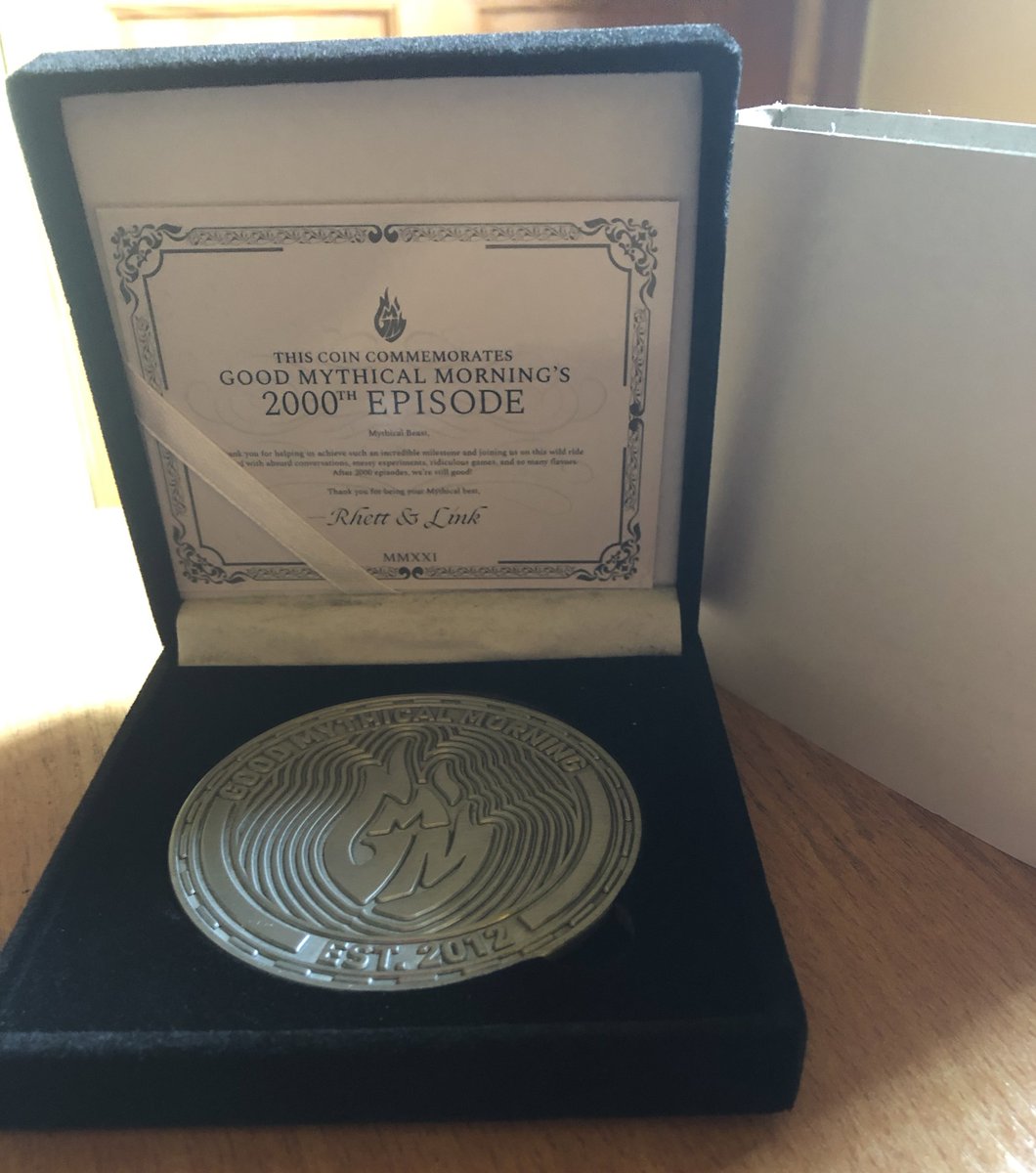 K_Scarpetta's tweet photo. The first parcels of the nine hundred and eleventy twelve coins Iโve ordered are here. So over the next few days Iโll be DMโing those of you who I promised would get 1 in order to get info. Not all of them have shipped yet but as they do Iโll let you know. #GMM2000 #MythicalStore https://t.co/NYUfA7vz1c