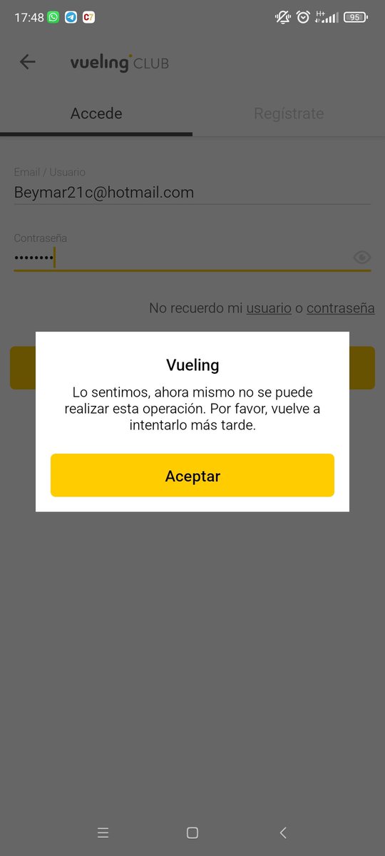 berna1181's tweet photo. Hola @vueling buenas tardes de puede saber por qué es imposible acceder a mi cuenta tanto en la web como en la app para sumar los puntos?? Lleva así varios años ya y se cansa uno d tener que hacerlo desde avios https://t.co/x2lR8QuBeQ