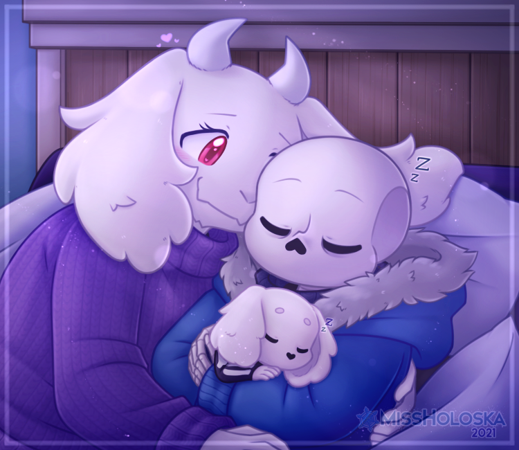 MissHoloska's tweet photo. 💜 Soriel Week Year 6 Day 3: Family 💙

sleepy family cuddles 💕💤

#undertale #soriel #sorielweek #toriel #sans #utpacifistfamily https://t.co/SAIRx1uRA0