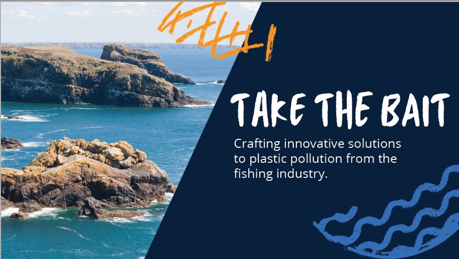 We're thinking holistically with #TaketheBait - working on a solution to plastic pollution in the ocean, whilst also designing a more practical, efficient bait bag for whelk fishermen. #Sustainability is at the heart of what we do. @BangorUni @SeaTrustWales