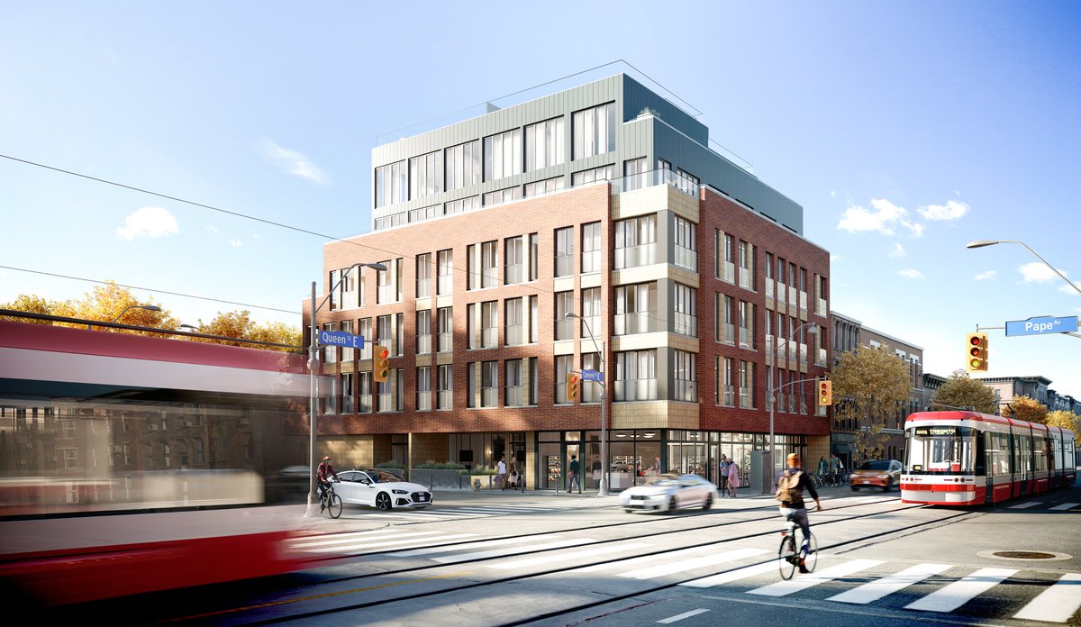 lngstudios's tweet image. Welcome to The Grove. A 28-unit-building coming to historic Queen St. East 

Developer: Presidential Group &amp;amp; Groupe Tyfoon
Marketing: @channel13design 
Sales: @AlSinclairTeam
Architect: @CMV_architects
Renderings: @lngstudios

#torontoarchitecture #lesieville #renderbox #cgartist