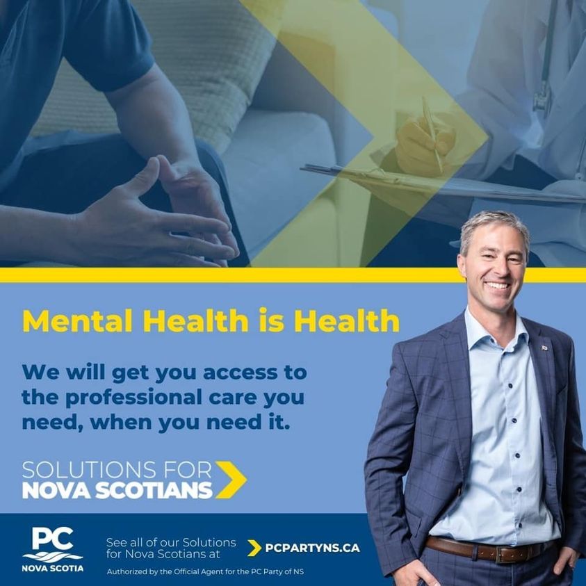 One of the things the pandemic really brought forward is the plight of our mental health care in this province. I'm working hard to help back a plan that will get everyone access to free universal mental health services, with no bill. #SolutionsForNovaScotians
Go vote!
