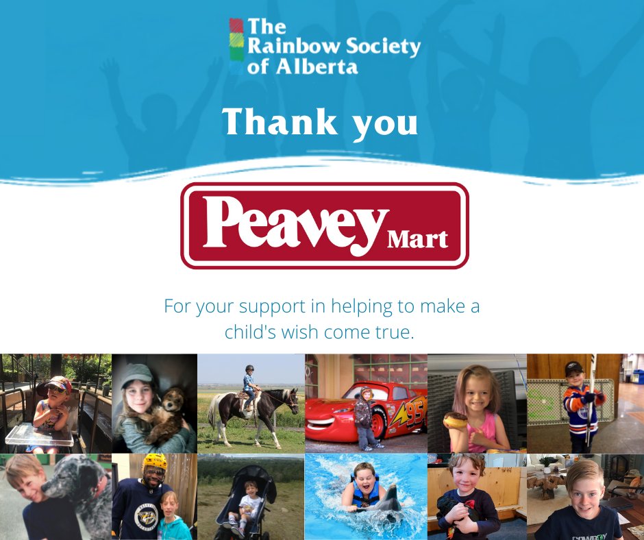 Alberta_Dreams's tweet photo. Our 30th Annual Rainbow Trail Ride was this past weekend. We had so much fun! Thank you to Peavey Mart in Sherwood Park for their support.
#TheRainbowSociety #ADreamComeTrue #PeaveyMart #shprk #SherwoodPark #Edmonton #Alberta #Charity https://t.co/GMv8t5PHd8
