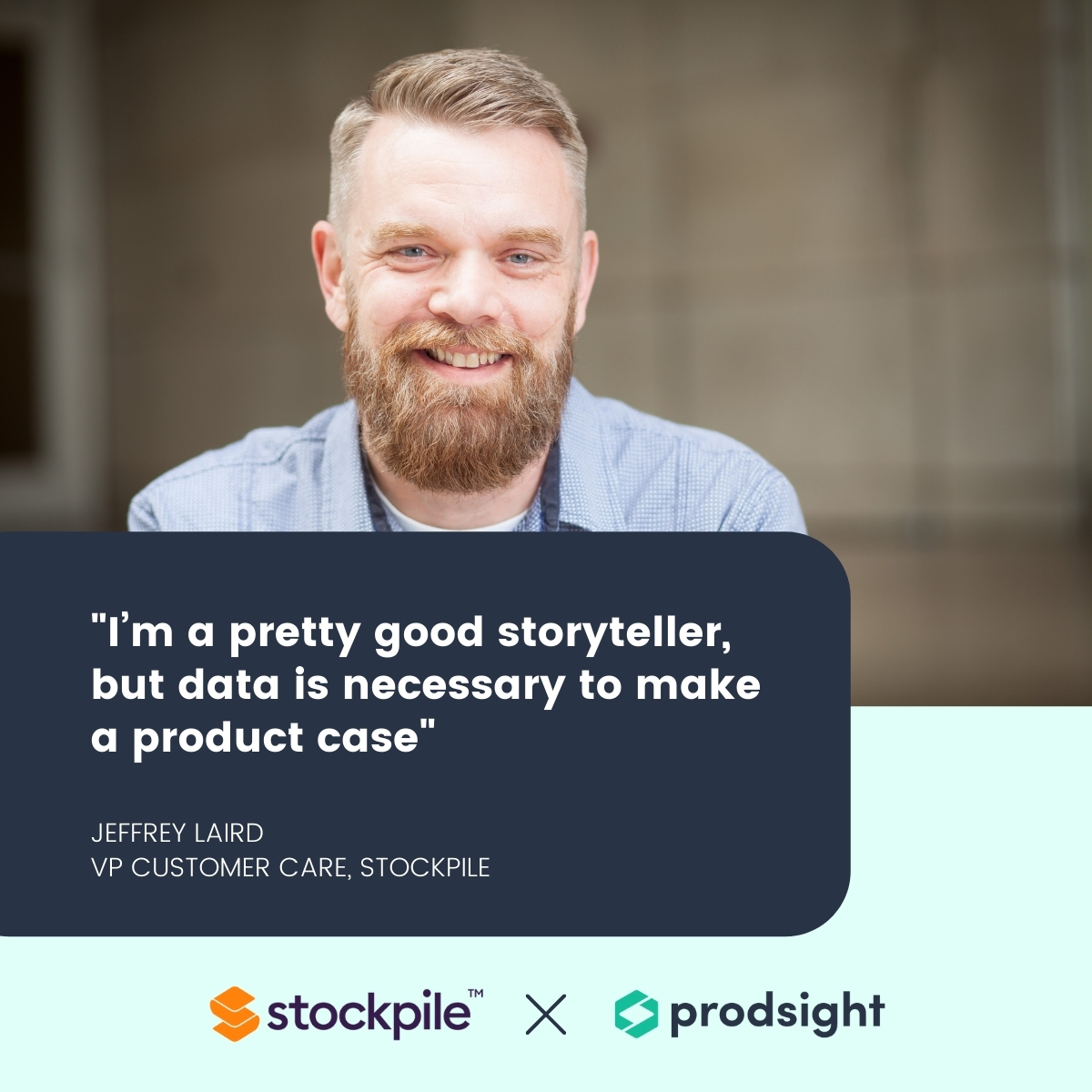 Learn how Jeff Laird from @Stockpile leverages @Prodsight to enhance his storytelling: on.prodsight.ai/36wEMm8