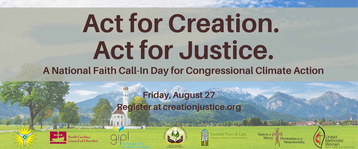 interfaithpower's tweet photo. #ActForCreation  on August 27th -join a day of action calling on Congress to make bold and ambitious climate investments that create family- and community-sustaining jobs, while caring for this sacred earth and our neighbors. ➡️
https://t.co/y8oCZbYiVY https://t.co/Qdsu8CaVEC