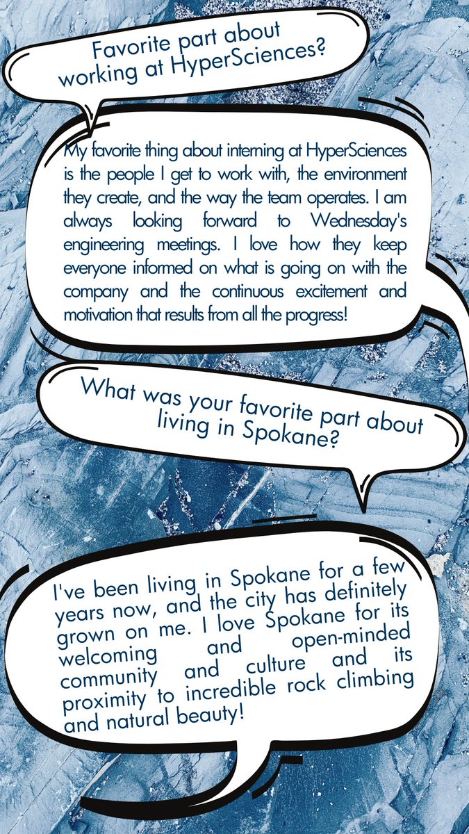 HyperSciences's tweet photo. #InternSpotlight Sam Range! https://t.co/ZSIfTuWY6s