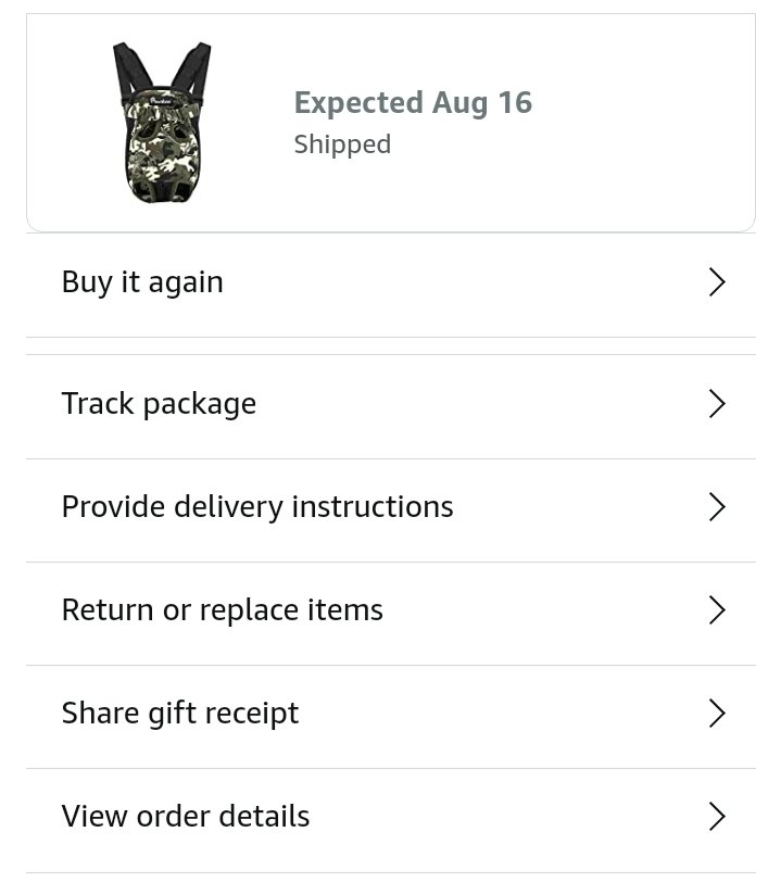 DreadsAndAries's tweet image. Bought this this morning and I'm expecting it to be delivered yesterday 😆. Makes no sense. 

 Now I can take my pup with me around the city. #AmazonPurchase