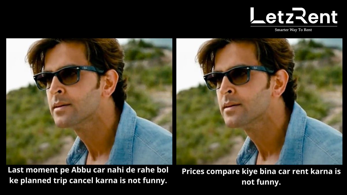 letz_rent's tweet photo. LetzRent hote hue bhi *compare nahi* karna is not funny

LetzRent hote hue bhi *costly car rent* karna is not funny

LetzRent hote hue bhi *physically co-living search* karna is not funny!!!

#memes #letzrent https://t.co/eBHrKndQ6o