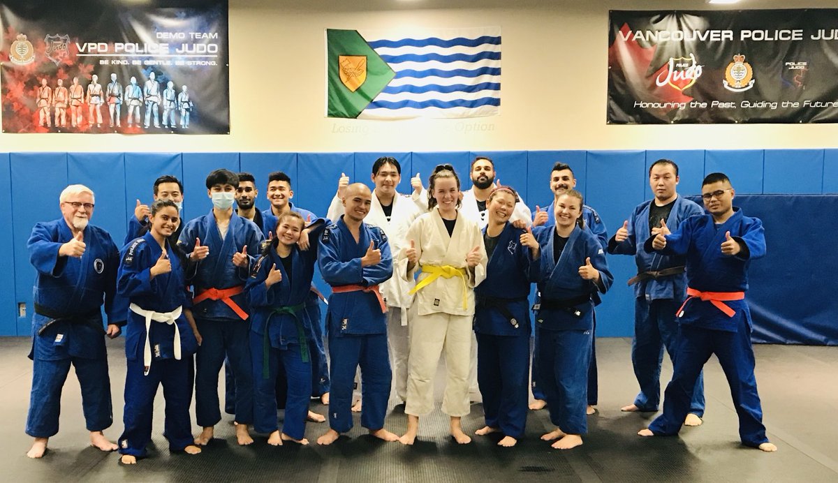 police_judo's tweet photo. Last night was the last night for Dominique at VPD Police Judo. Congrats on your accomplishments and good luck at university in Calgary! #stayonyourfeet https://t.co/G6PHgbmkHT