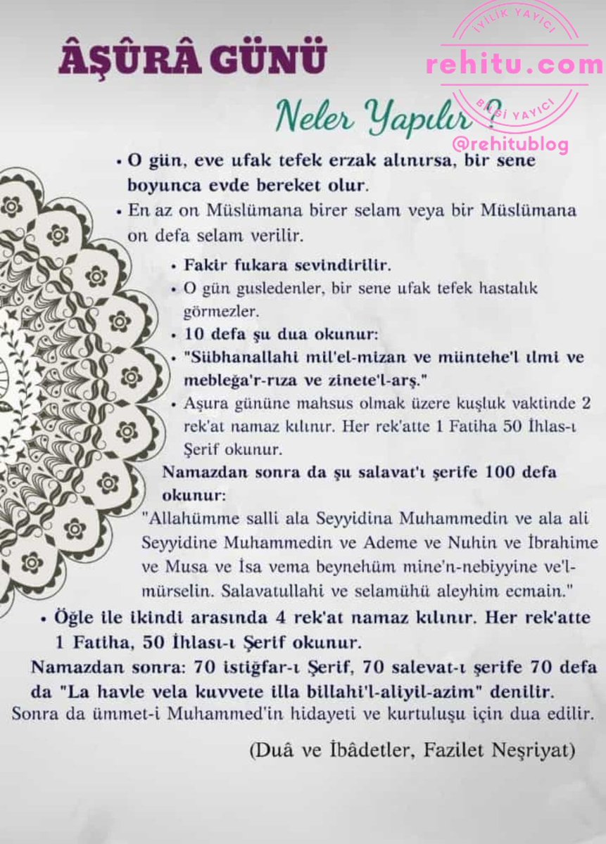 Aşure Gününüz mübarek olsun. #aşure #aşuregünü