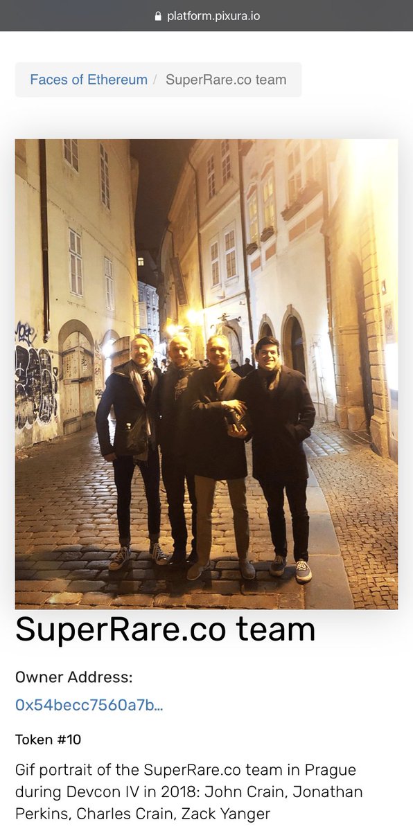 Sim_Pop's tweet photo. A great day to remember how far @SuperRare has come and look forward to being a small part of its 💎 future.
Here’s a celebratory #NFT they created at #DevconIV in Prague for my Faces of Ethereum project in 2018. https://t.co/tMrH6QxxWE