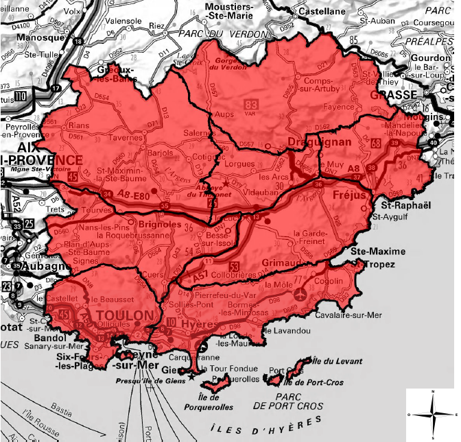 Prefet83's tweet photo. #FeuxDeForêt | Mercredi 18 août, tous les massifs forestiers sont en risque incendie 🔥 TRÈS SÉVÈRE dans le #Var.
⛔️L'accès à tous les massifs est strictement interdit.
☎ 18 ou 112 pour signaler un départ de feu
ℹ Carte des massifs 👉 https://t.co/7rFufjKusd https://t.co/3gdITZza1o