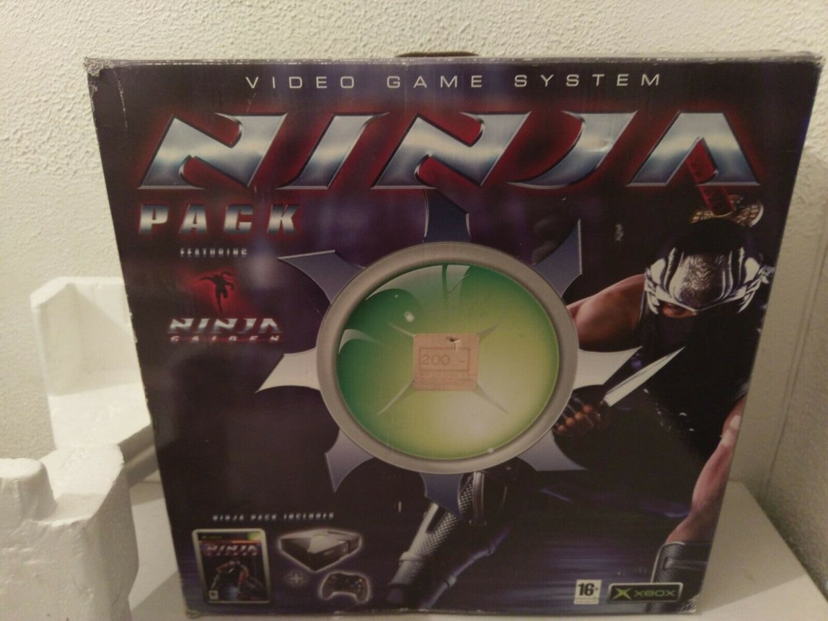 PosterPackrat's tweet photo. Ninja Gaiden (2004) & Xbox System Bundle - Limited Edition 🤑
• Region code: PAL
• Estimated between 5000 and 10000 of this variation were produced
Source:
https://t.co/e7EvV2Jutc
#VideoGamePromo #NinjaGaiden #NinjaGaidenMasterCollection #忍者龍剣伝 🥷 https://t.co/MHrvfH5Uwu