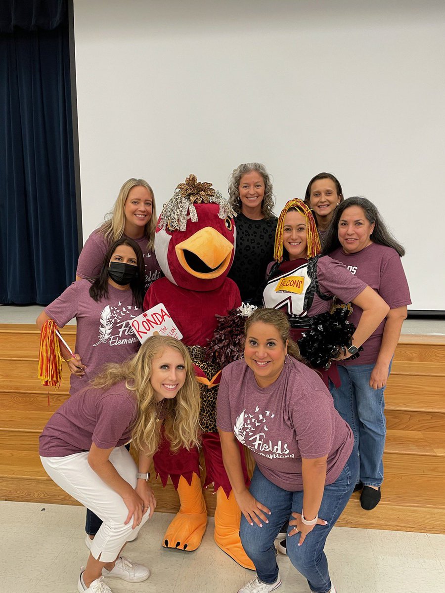 #NISDReunited convocation fun!  Fields Falcons ❤️