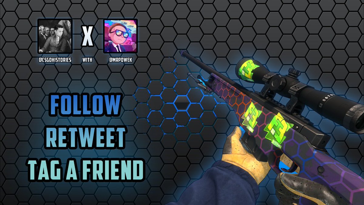 CSGOhistories's tweet photo. AWP |  ELECTRIC HIVE WITH 3X FLIPSIDE HOLO STICKERS GIVEAWAY💥

Rules
¬ Follow me and @mrpowek
¬RT and LIKE
¬Tag 1 friend

WINNER WILL BE ANNOUNCED IN 7 DAYS ⌛️ https://t.co/ZetPM6kCcj