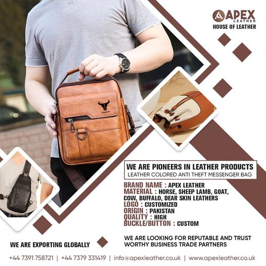 ApexLeather's tweet photo. Apex Leather
House of Leather
We are pioneers in leather products
LEATHER COLORED ANTI THEFT MESSENGER BAG
Contact:
Call : +44 7391 758721
WhatsaApp : +44 7379 331419
#leatherbag #leather #bag #handmade #fashion #handbag #bags #leathergoods #leathercraft https://t.co/lZF95ICLjg