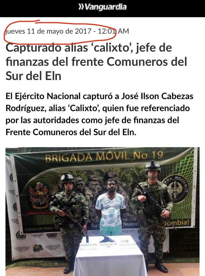 SashaYumbilaPaz's tweet photo. #MiniEntrevista
S.Y: ¿Cada cuanto deben capturar al señor "Calixto"?.
I.D: Siempre que tengo la desaprobación de la mayoría de los colombianos de la gestión de mi desGobierno.
S.Y: Muchas gracias señor presidente. https://t.co/sugrDsAeCl