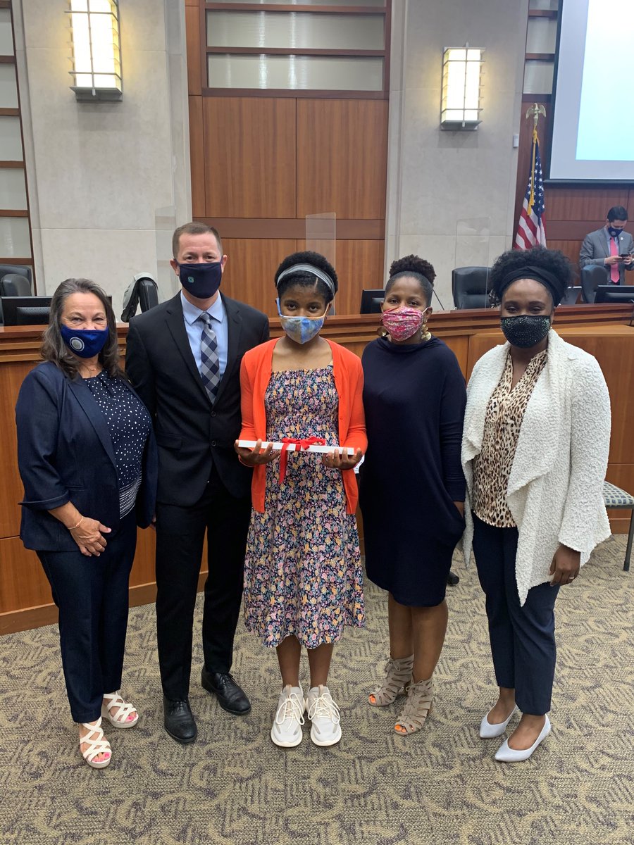 doelouisiana's tweet photo. Today, Dr. Brumley honored Zaila Avant-Garde for winning the 2021 Scripps National Spelling Bee. Zaila is the competition’s first African-American champion in its 96-year history. @Basketballasart 
#LaEd #LouisianaBelieves #BelievetoAchieve https://t.co/1WfkLes1hC