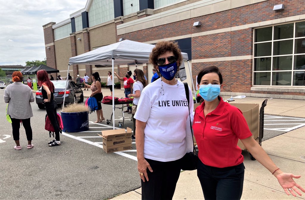 HPS Family &amp; Community Partnerships presented our Back to School Giveaway event today at five schools. Our team offered free backpacks, school supplies, ice cream and access to vaccines for families. We are excited to see our students in-person on the first day of school, Aug 30.
