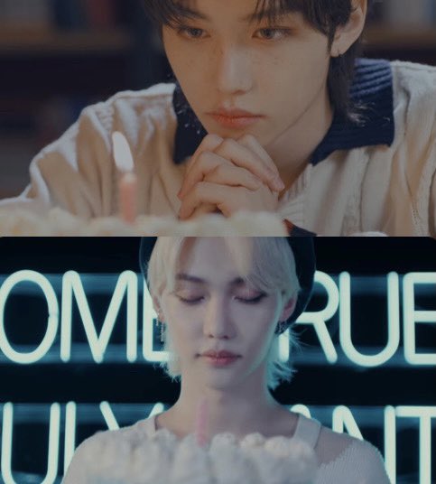 If you noticed in the "애" mv we see that Felix lighted the candle and in the "The view" mv we see the candle blew out so what do you think it means? #NOEASY #StrayKids #TheView #애 #스트레이키즈 #UNVEIL