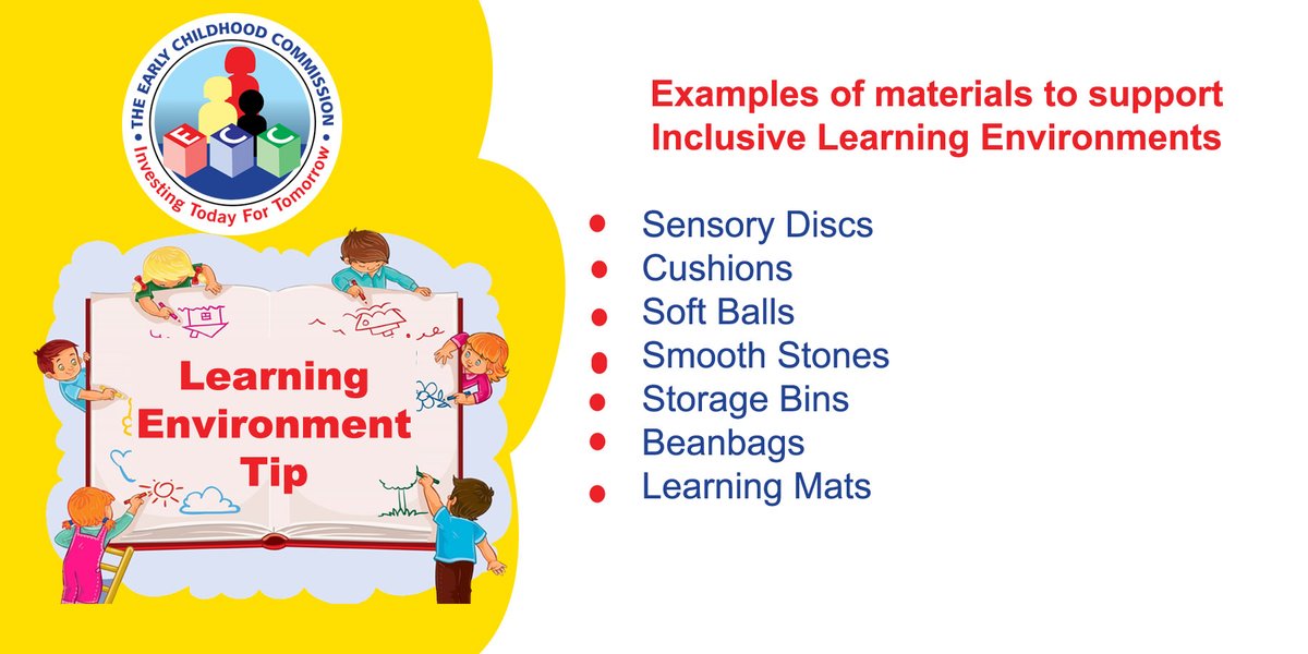 ECCJA's tweet image. Learning Environment Tip - Examples of materials to support Inclusive Learning Environments #LEW2021 #12StandardsMatter @tkmsingh @karlenedesland1
