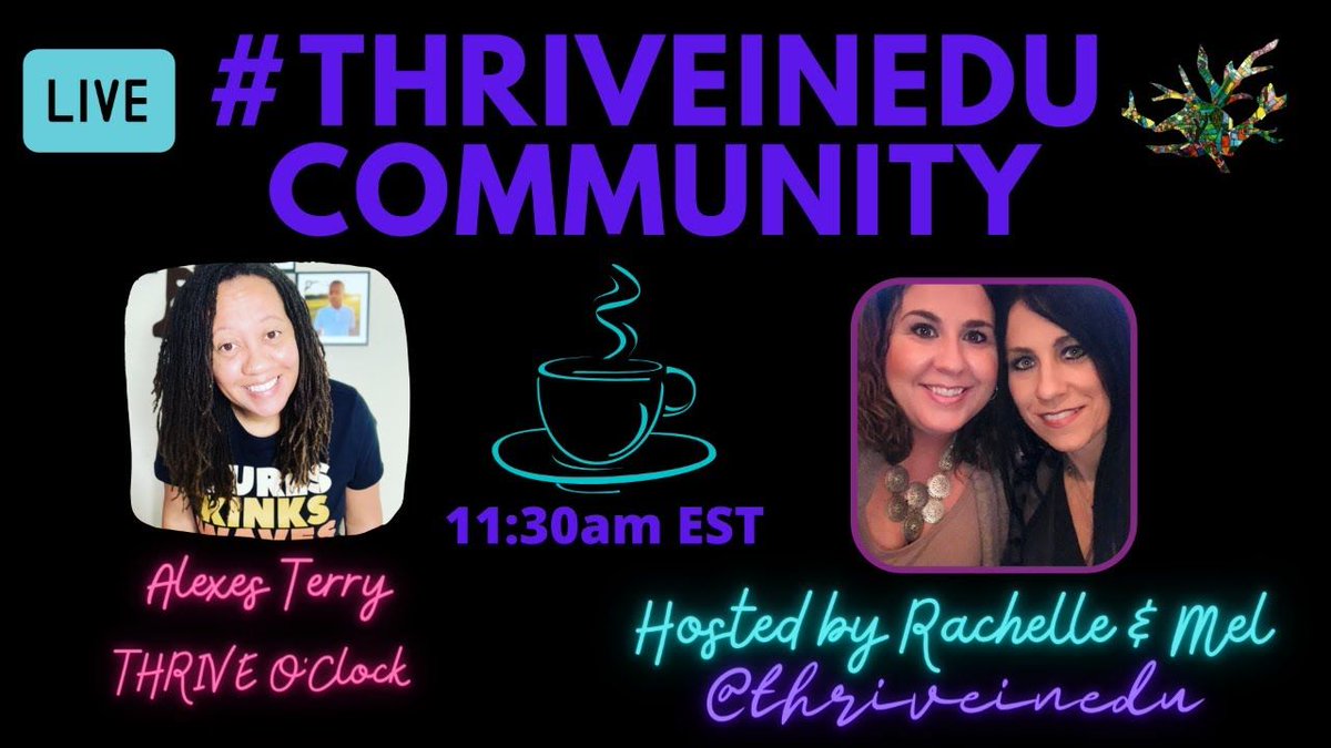 THRIVE O'Clock with Rachelle, Mel & Guest Alexes M.Terry @TwstedTeaching @... youtu.be/rr8RXXFiKvo via @YouTube #BackToSchool #Edupreneur #REALloveEDU @EdumatchBooks @mjmcalliwrites @Rdene915