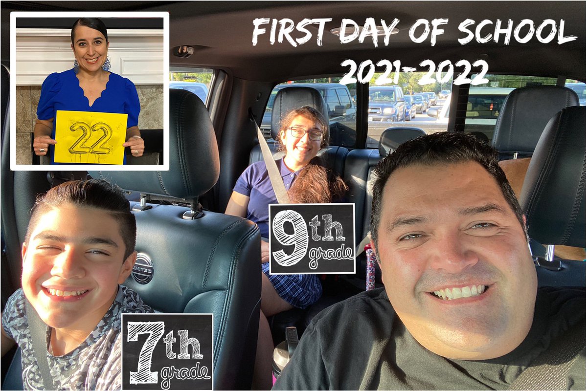NoelCandelaria's tweet photo. First Day of School 2021!!!
Vaccines ✔️
Mask ✔️
Water bottles ✔️
Smiles ✔️
School supplies ✔️
#VaxToSchool #BackToSchool2021 #MaskUp #KeepTxEdSafe #AISDproud #PublicSchoolProud #TxEd https://t.co/CrU8PgyTi6