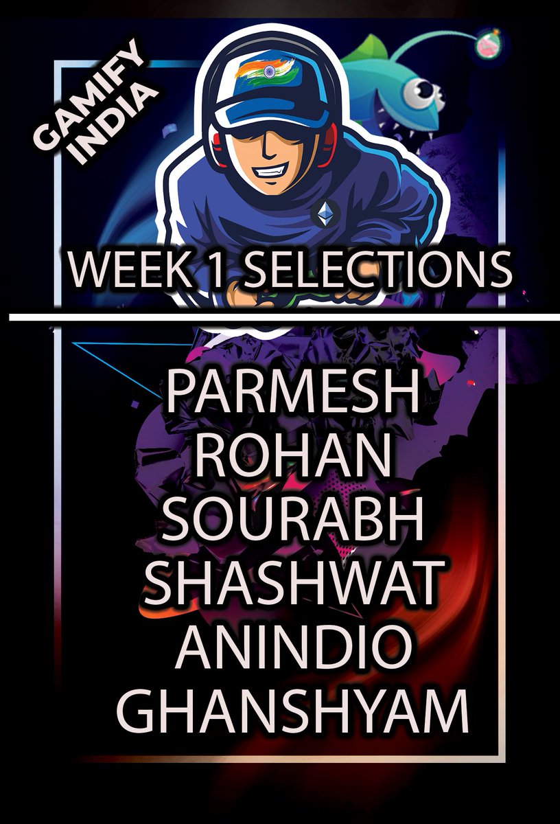 Happy to announce the very first batch of Gamify India - Axie Scholars (Week 1 - Selections)

2500+ Applications received, 6 Selected.

Didn't make it this time? Don't worry - from the applications received, we aim to select more people every week. 

Stay Tuned.