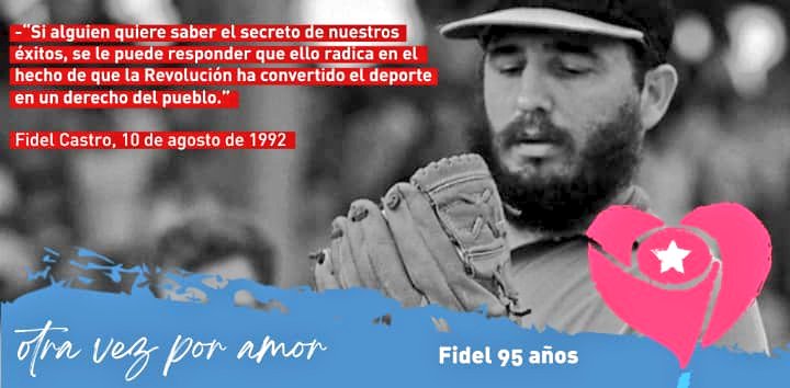 tvcamaguey's tweet photo. 🇨🇺 Muy cerca todavía tenemos las enormes alegrías que nos permitieron vivir los #JuegosOlimpicos, la notable actuación de nuestros deportistas, los triunfos esperados y las emotivas sorpresas.
#Fidel95 https://t.co/tgZCsCapwV