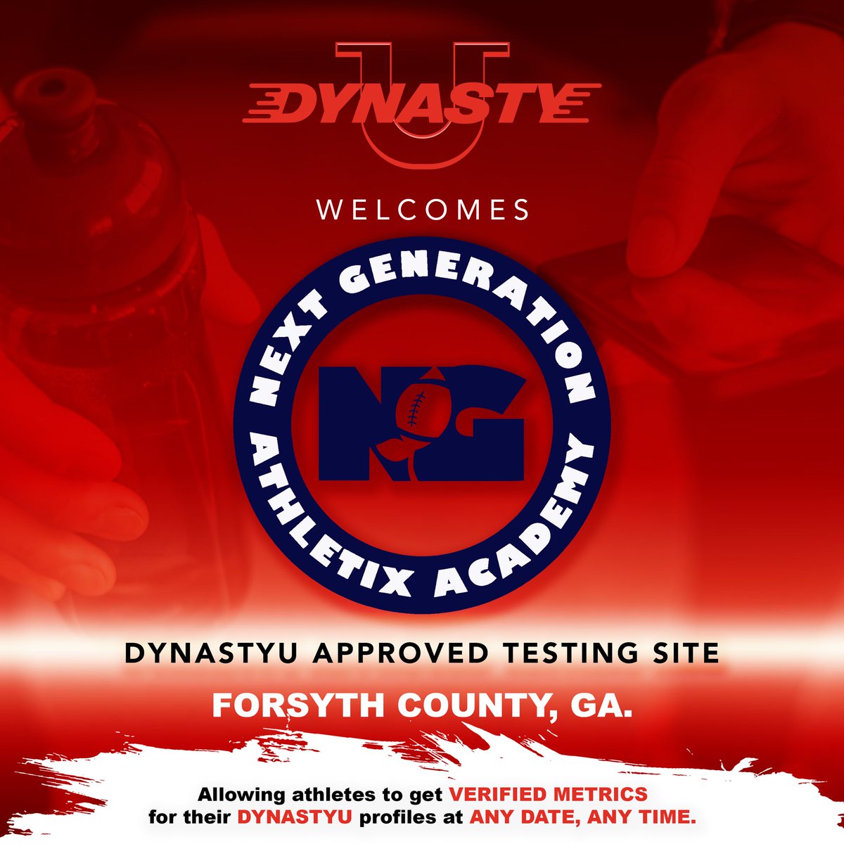 DynastyUrec's tweet photo. We are excited to announce that @nextgenathletix is an official DynastyU testing site for athletes to get VERIFIED numbers on their metrics. Athletes can attend a testing site to get their numbers VERIFIED for their recruiting profiles and college coaches! https://t.co/6baA7QdWYB