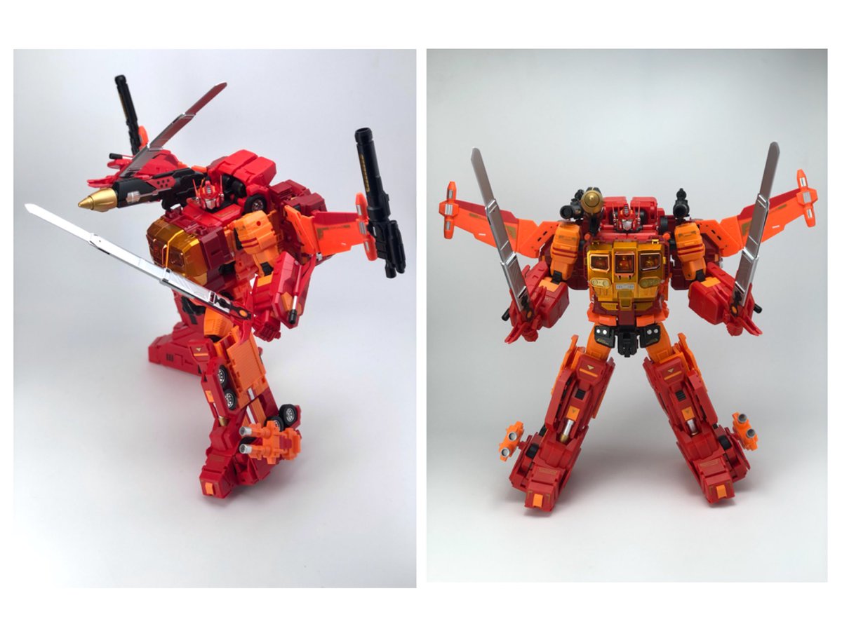 fans_hobby's tweet image. Check out the colour sample of MB-11D Orange GOD ARMOUR - Super Combined Mode with MB-06D Orange POWER BASER! 

#fanshobby #thirdpartytransformers  #powerbaser #orangepowerbaser #orangegodarmour #masterforce #powermaster