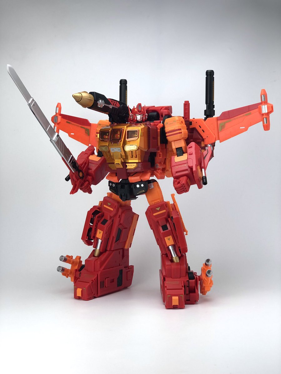 fans_hobby's tweet image. Check out the colour sample of MB-11D Orange GOD ARMOUR - Super Combined Mode with MB-06D Orange POWER BASER! 

#fanshobby #thirdpartytransformers  #powerbaser #orangepowerbaser #orangegodarmour #masterforce #powermaster