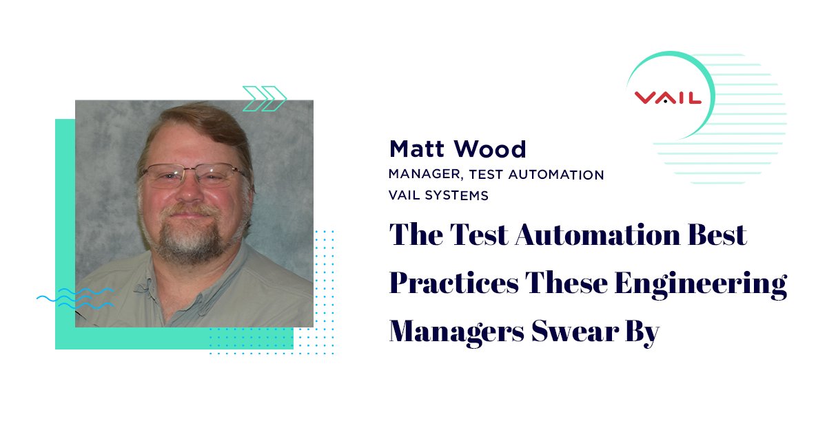 Vail Systems, Inc. (@vailsystems) on Twitter photo Take a deep dive into automated testing at Vail Systems with Matt Wood, Manager of Test Automation, in this new <a href="/BuiltInChicago/">Built In Chicago</a> feature. 
bit.ly/3CVC74u
#testautomation #softwaretesting #builtin Take a deep dive into automated testing at Vail Systems with Matt Wood, Manager of Test Automation, in this new <a href="/BuiltInChicago/">Built In Chicago</a> feature. 
bit.ly/3CVC74u
#testautomation #softwaretesting #builtin